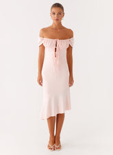 Katherine Midi Dress - Pink